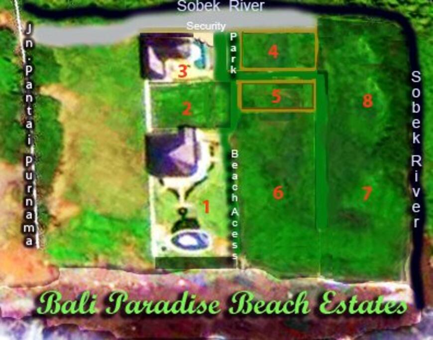 Estate number three is 50 mtr. from a beautiful beach with a private beach entrance.