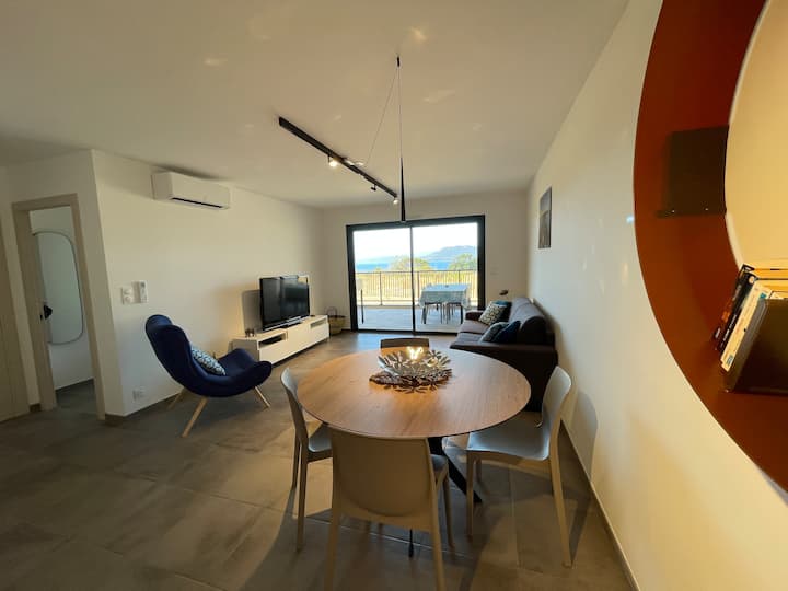 Appartement-4/6 Pers-vue Mer Neuf - Propriano