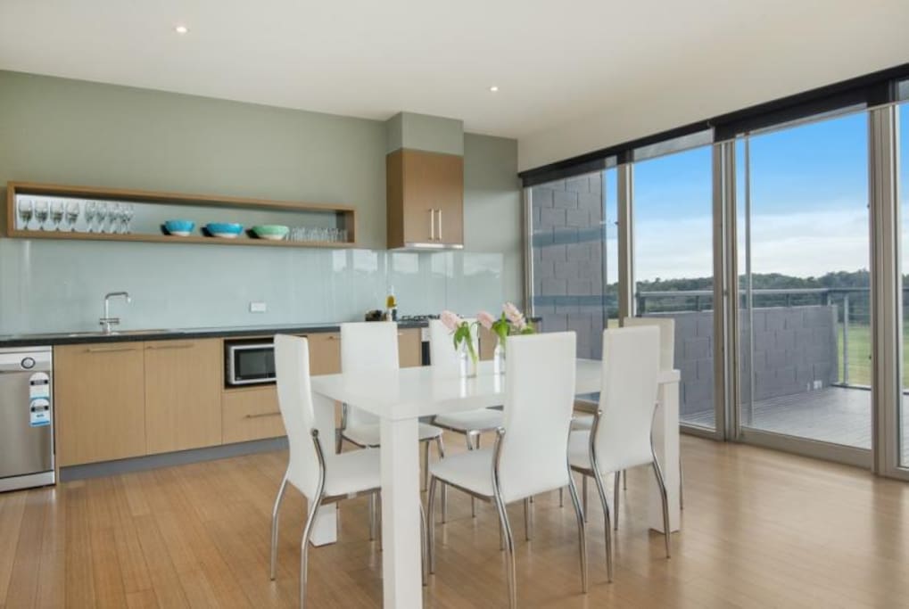 Open plan kitchen