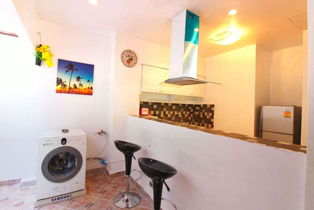 Washer and Lounge area