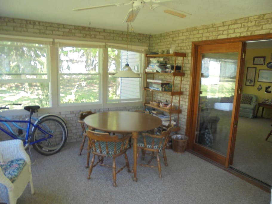 porch area bike use included