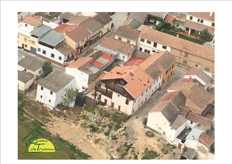 Vista aérea de la Choza