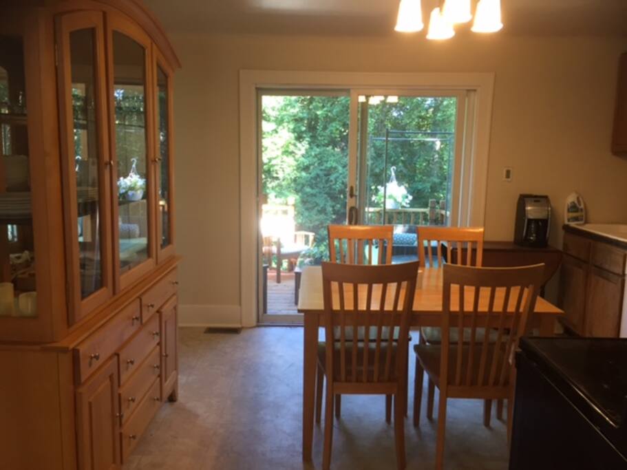 Lighting for the kitchen, living room and hall are all on dimmer switches so you can adjust lighting to fit your mood.