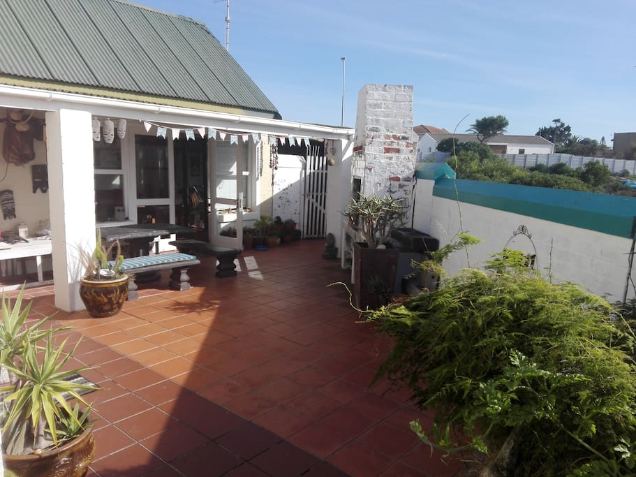 outside braai area.