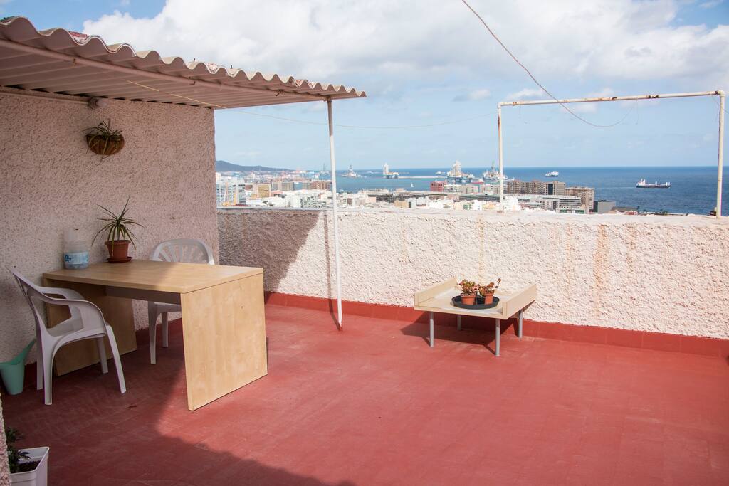 Big terrace , with beautiful view and lot space to hang out and relax