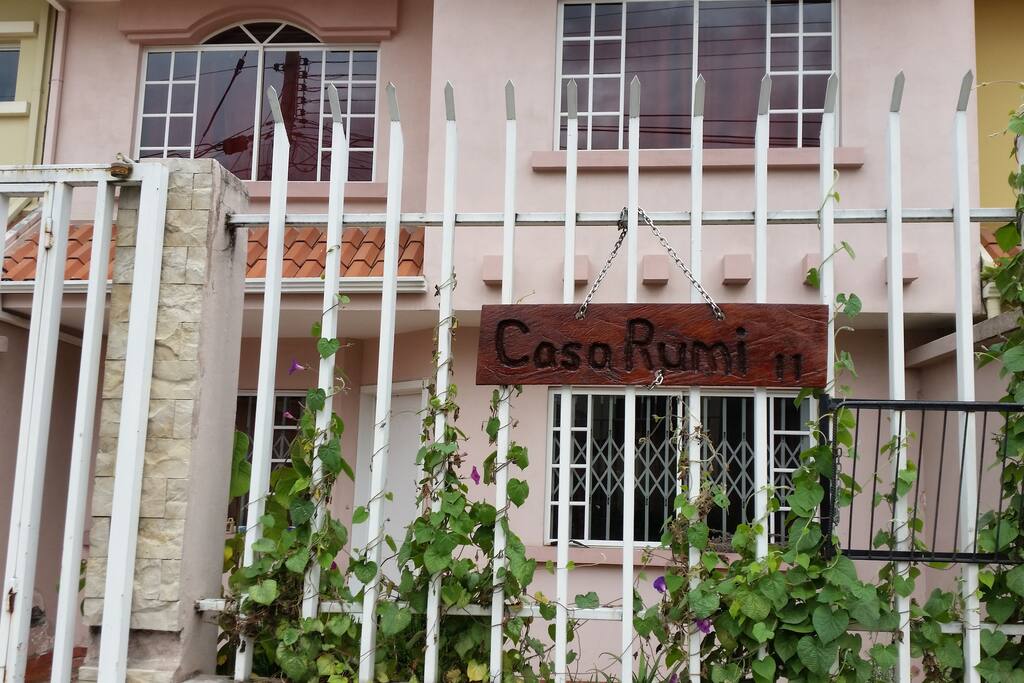 Exterior sign for "Casa Rumi"