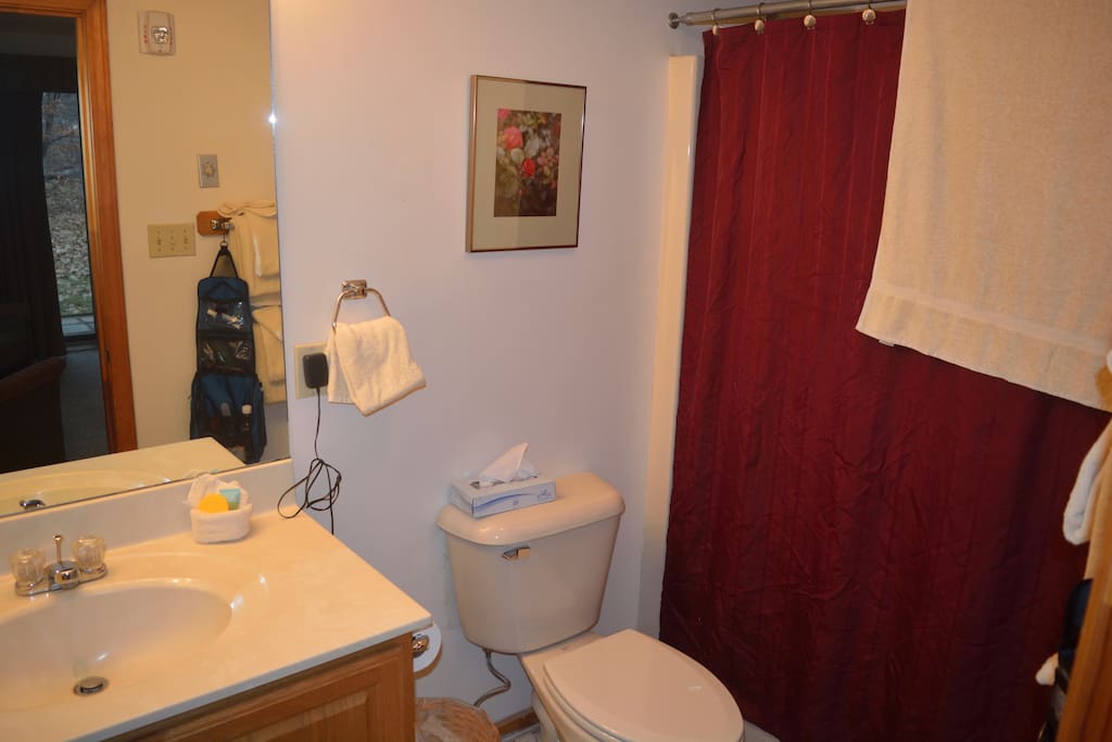 one of two full baths