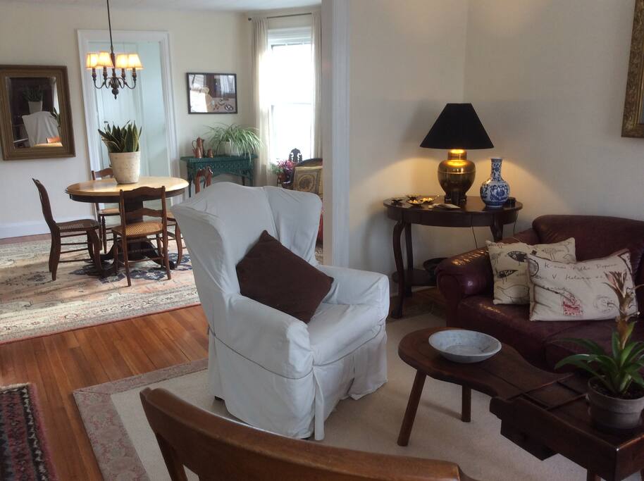 Living room looking into dining room