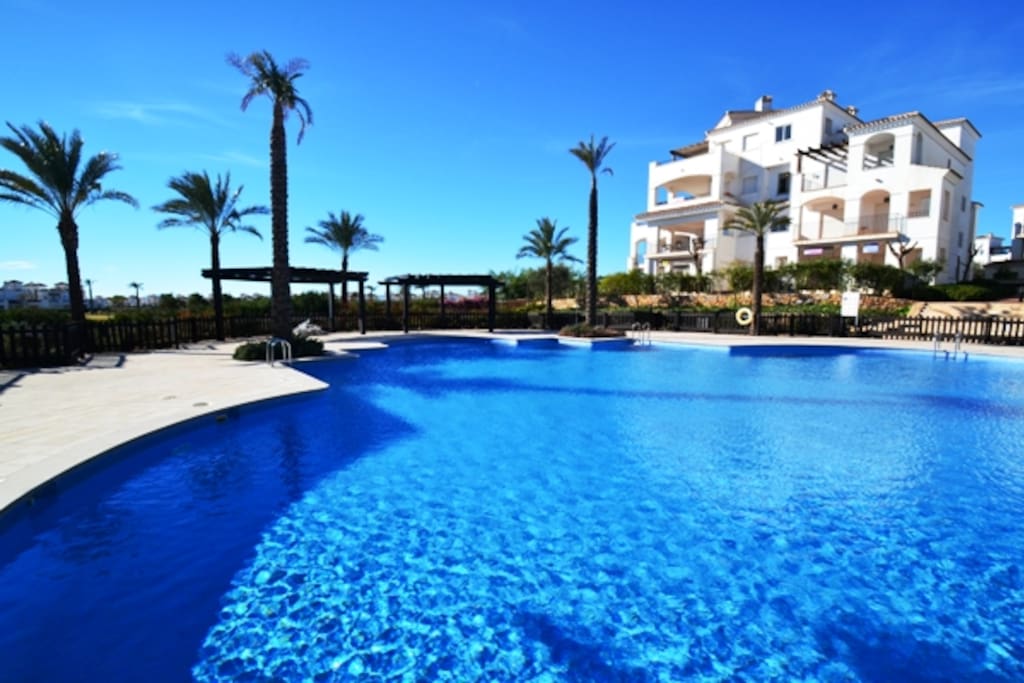 View of the apartment from the pool.
