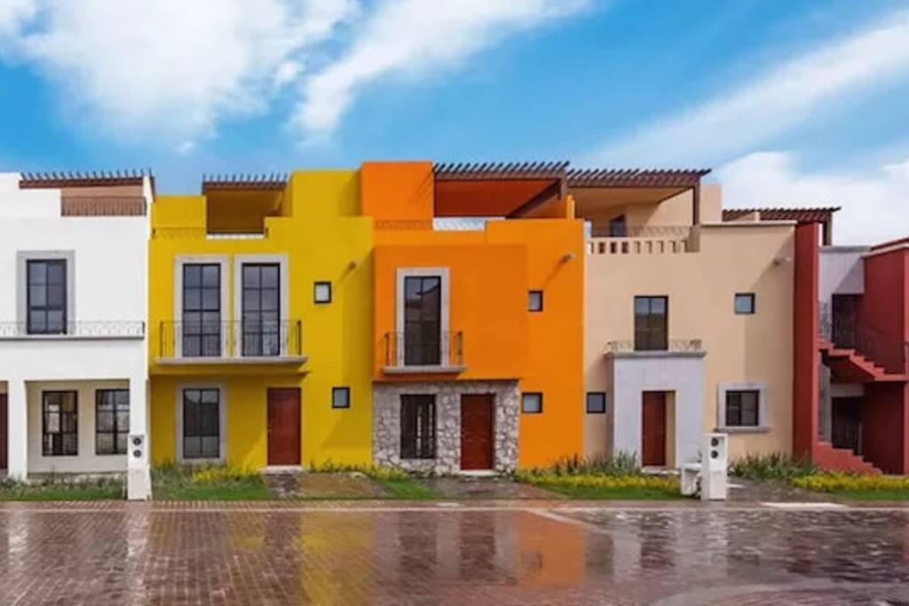 Fachada de las casa