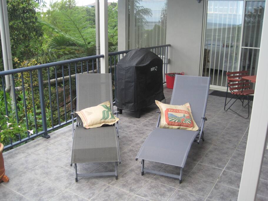Patio with Weber BBQ