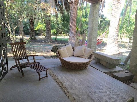 Home immersed in the quiet of nature