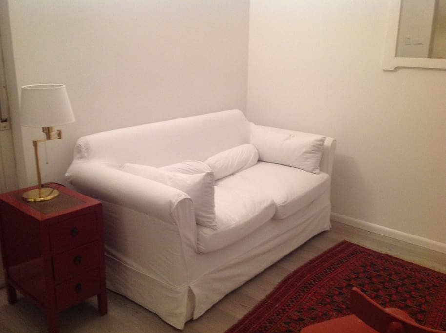living room with sofa bed (150 cm)
