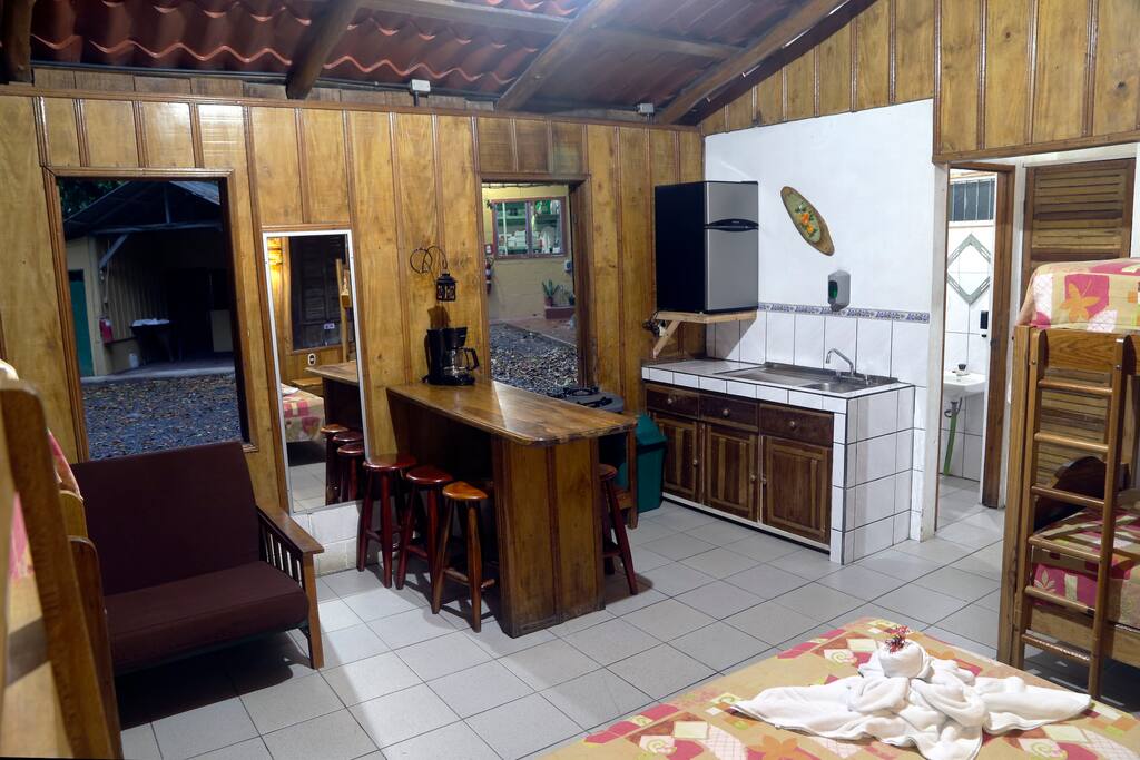 Interior de las cabañas