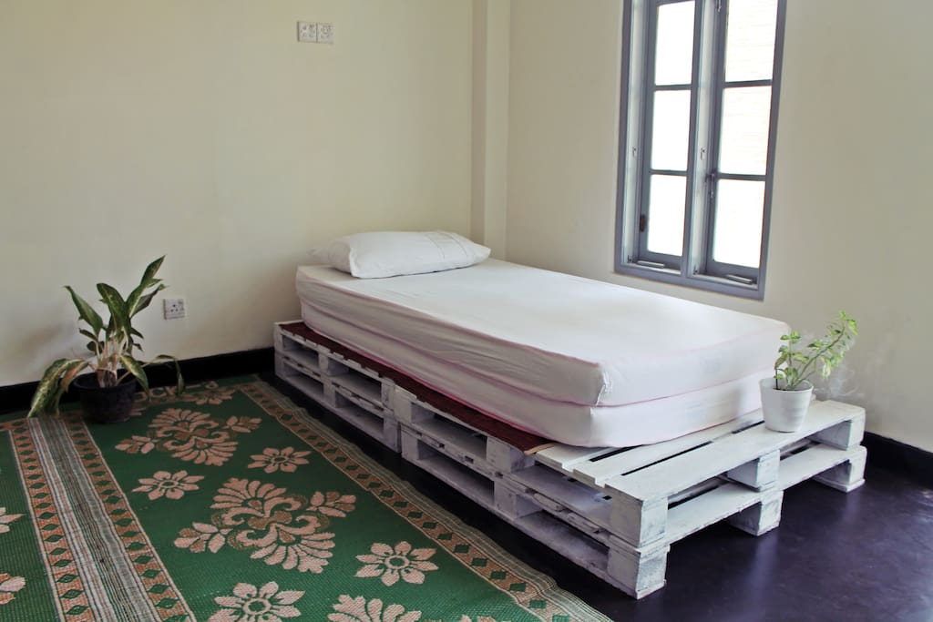 La Boheme hostel: One sharing bed