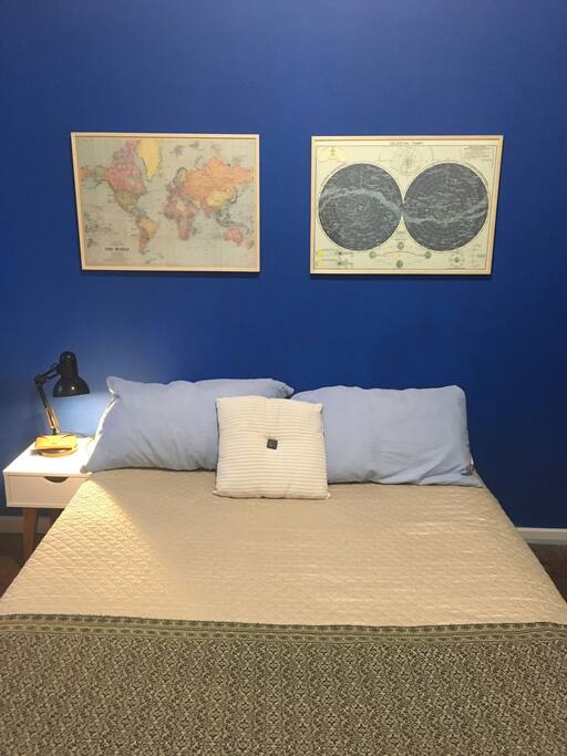 The private room and bed in which we hope you have a good deserved night of sleep!