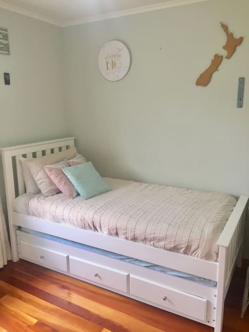 Bedroom 2 - Single Bed (Roll-Out Bed and Portacot available)