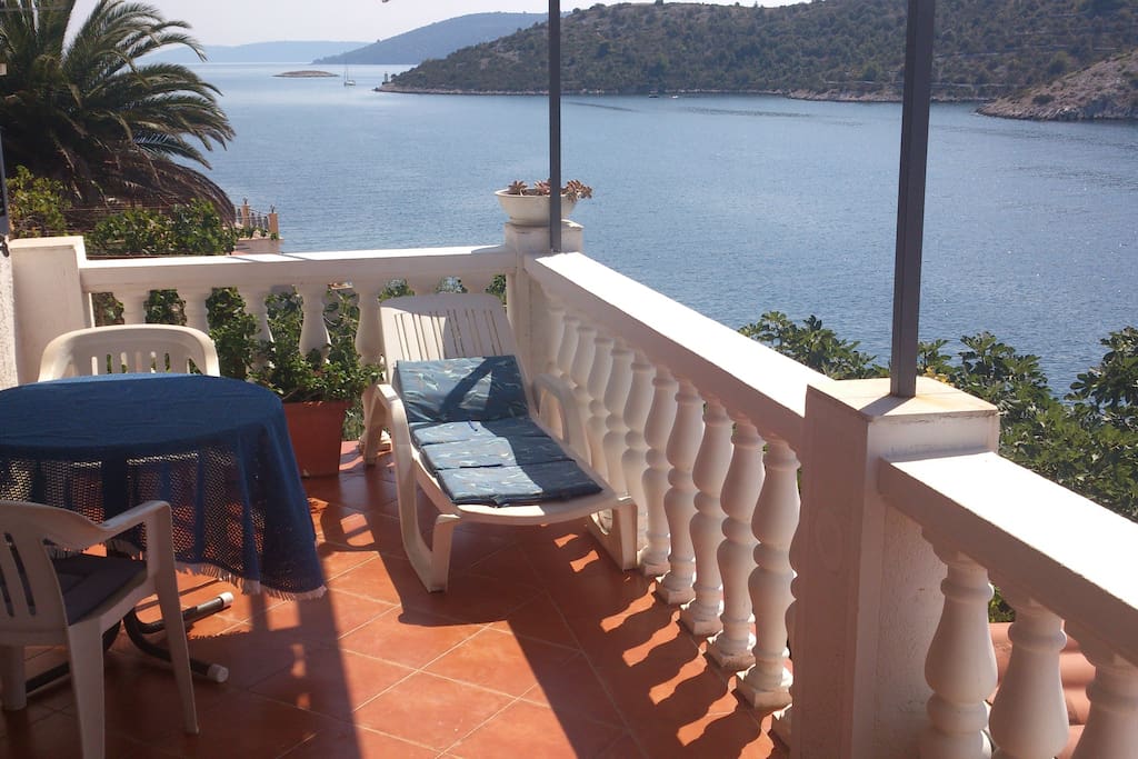Balcony of the apartment with sea view