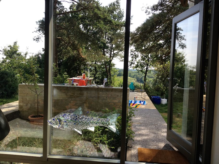 Terrace seen from the house.