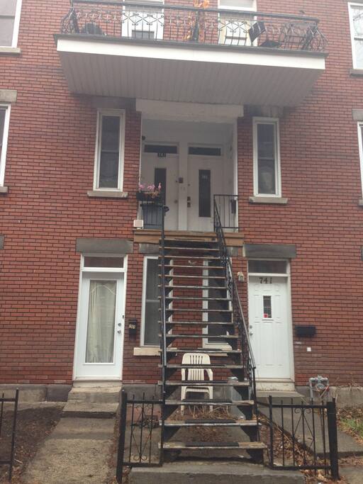 Apartment is located on the ground floor