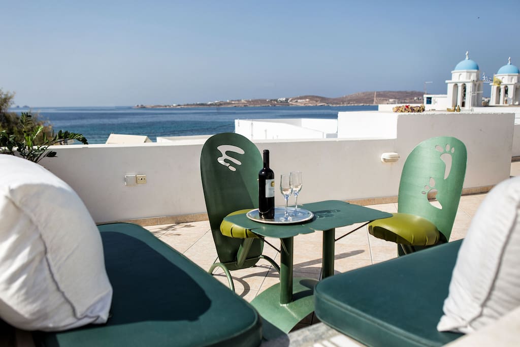 Outdoor lounge area