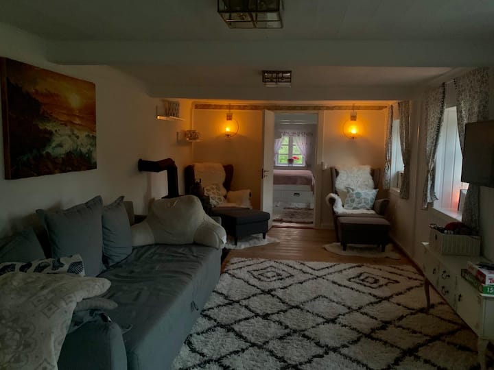 Have a cozy night with a book or Netflix with the wood stove or candles on. 
Extra Plus: Guests have their own Netflix Profile at Aeroe Diaries! :)