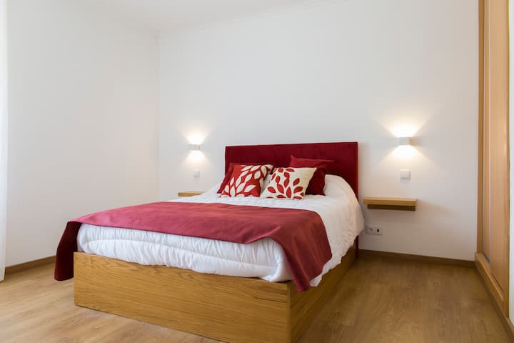 Habitación con 1 cama doble