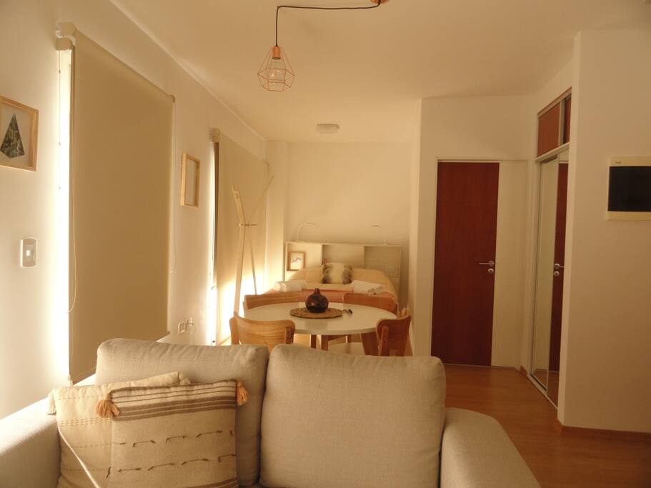 Muestra doble cortinados