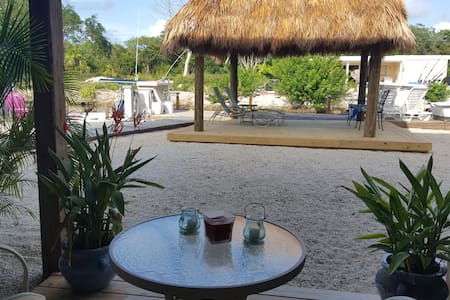 Waterfront, Dock, Tiki Hut