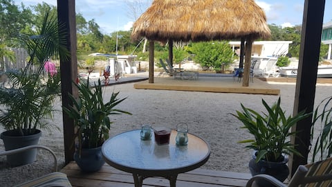 Waterfront, Dock, Tiki Hut