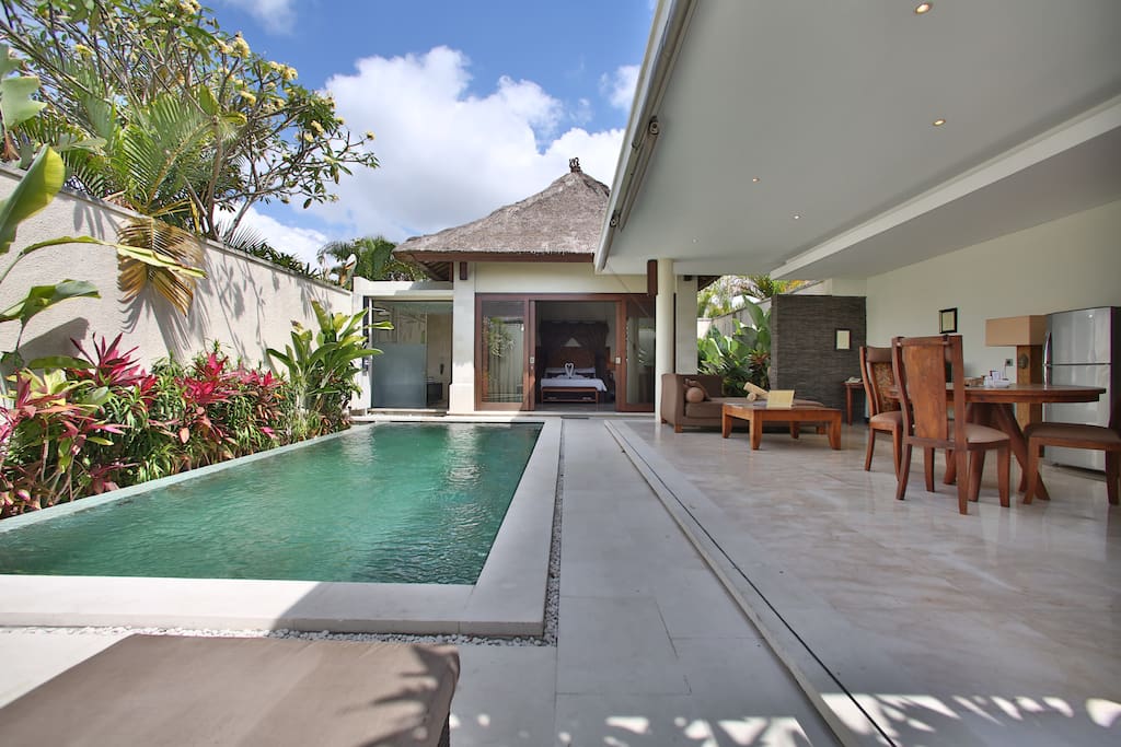 the spacious 1 bedroom villa with private pool
