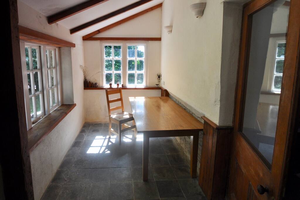 The dining area