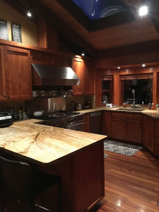 A chef's kitchen