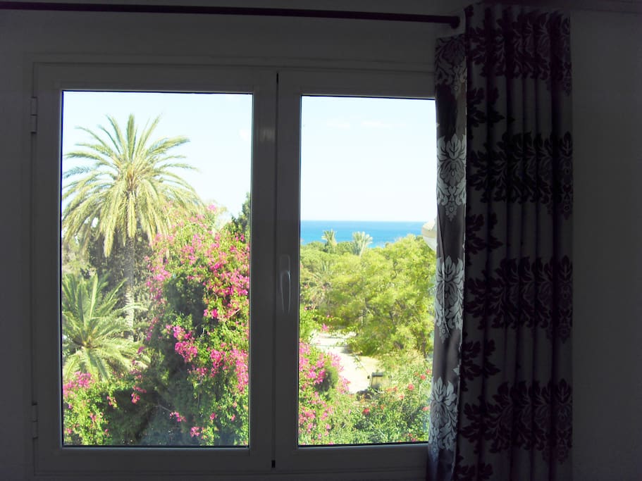Vue de la fenêtre de la Chambre