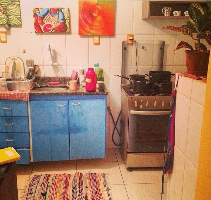 Colorful Kitchen.