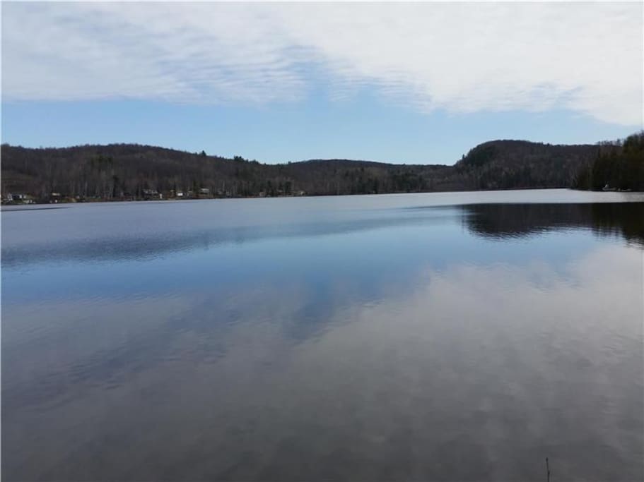 Tranquil lake with minimal boat traffic