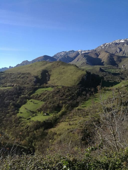 Vistas maravillosas a las montañas