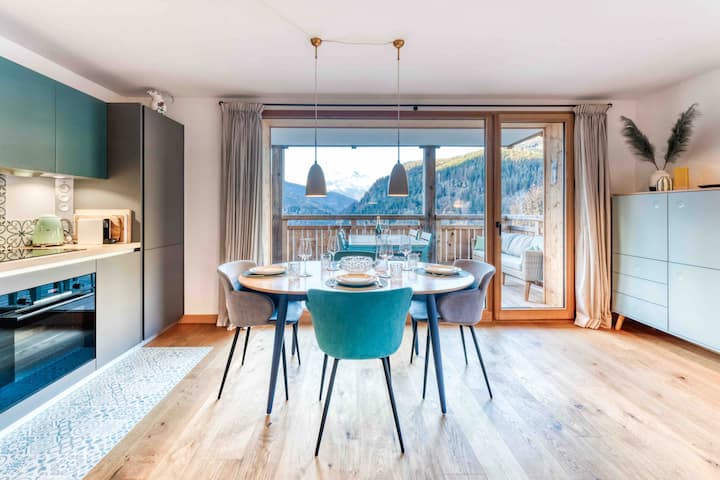 Modern New 3 Bedroom Apartment, 6 Pax Les Houches - Les Houches