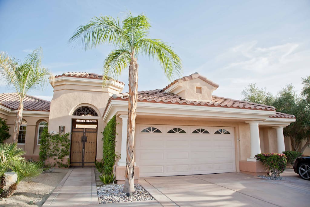 Front of the house - enter through the large garage