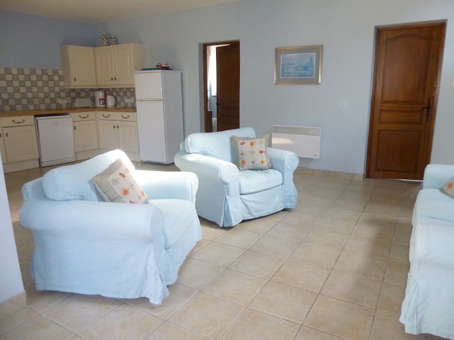 Open plan living area