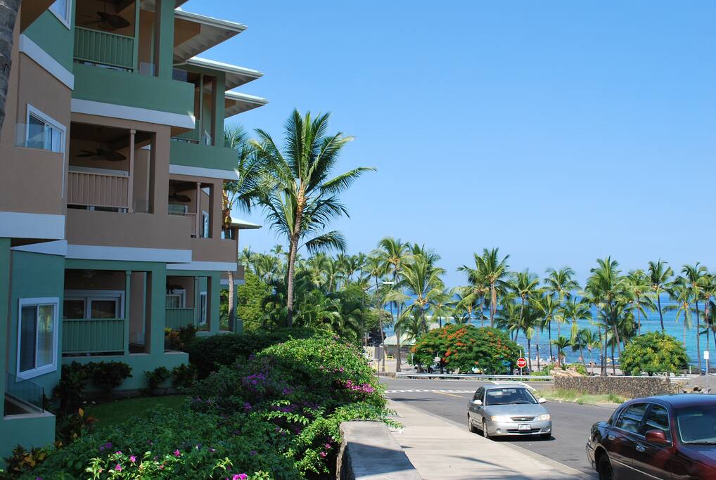 Building is across the street from "Snorkel Beach"