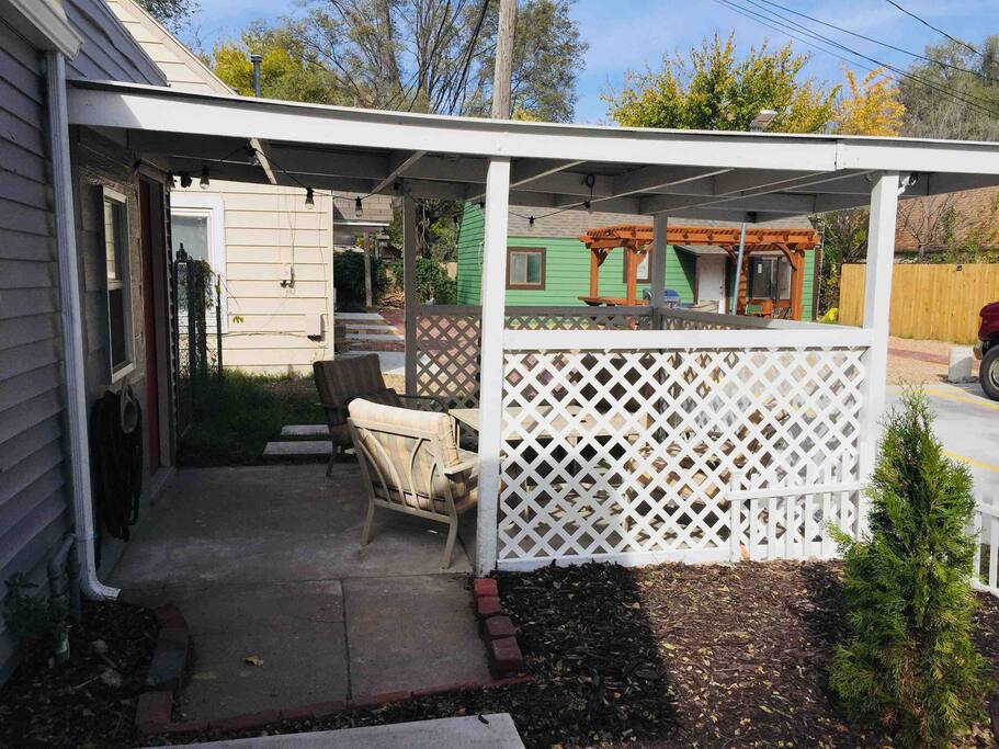 private entertainment area for this property, but als have the big one out in the yard