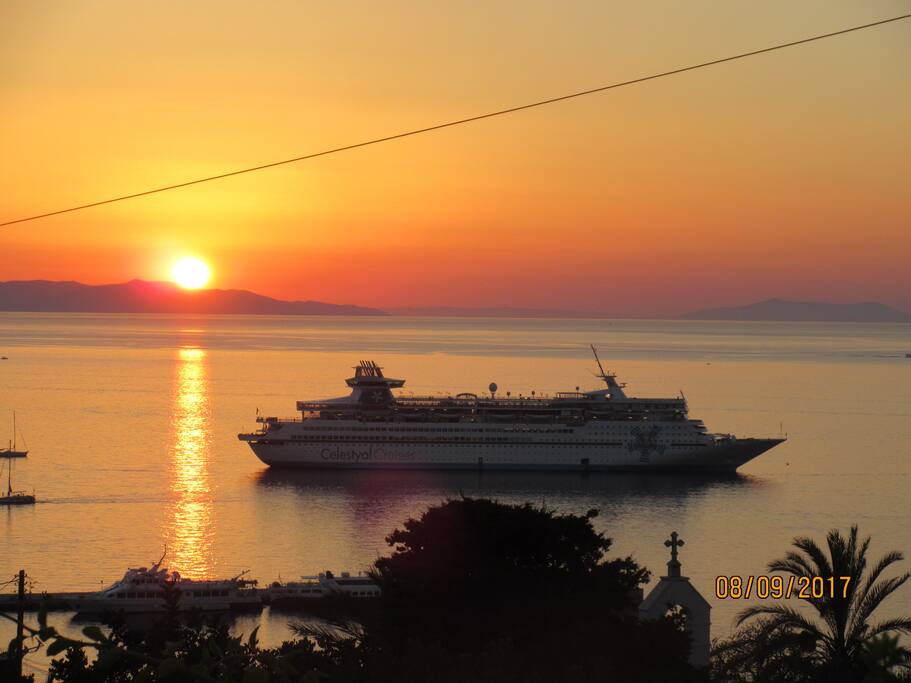 Sunset from the balcony