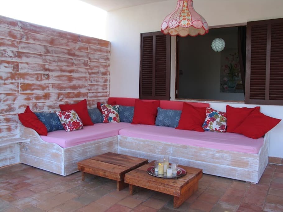 loungecorner on terrace