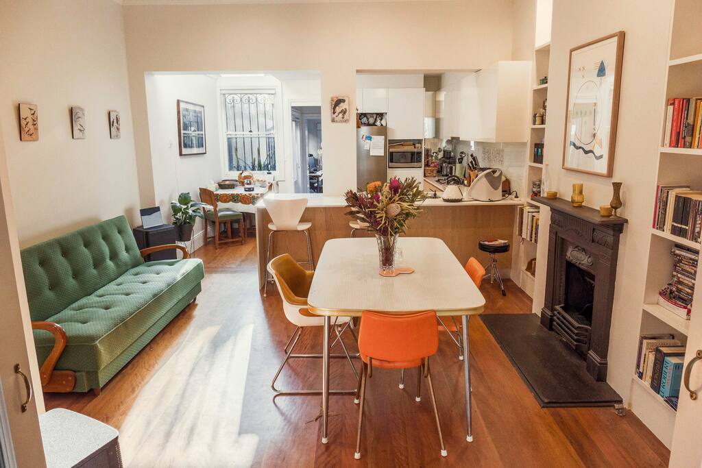 Gorgeous open plan kitchen/living area