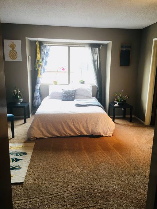 Bed room from bathroom view