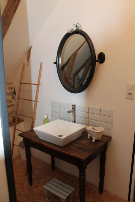 La salle-de-douche de l'étage