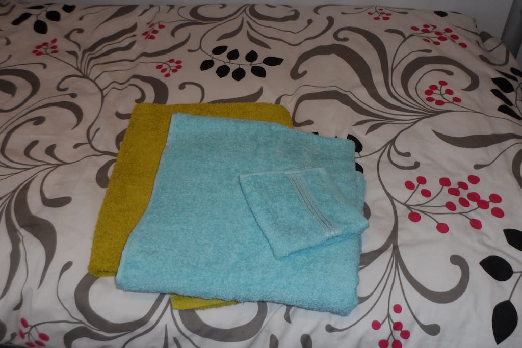 Towels are provided and changed weekly.
