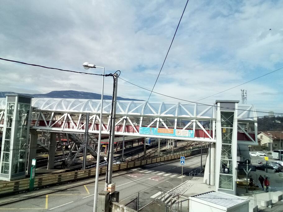 Passerelle Gare Cassine , vue balcon