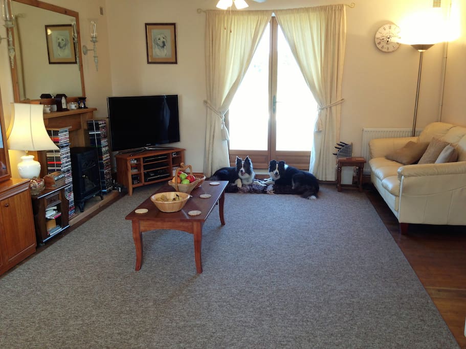 Lounge, with loads of English TV channels, DVD player & lots of DVDs